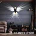 Bald Eagle Wall Light, American Eagle Night Light with Remote Control, Magnetic Wall Mounted Eagle Lamp for Bedroom, Living Room, Hallway, Battery Operated and Removable Charging Eagle Light. 