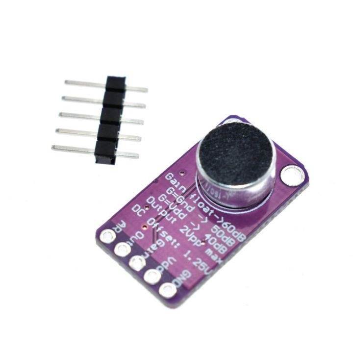 MAX9814%20Microphone%20AGC%20Amplifier%20Board%20Module%20Auto%20Gain%20Control%20for%20Arduino%20Programmable%20Attack%20and%20Release%20Ratio%20Low%20THD%20-%20Image%206