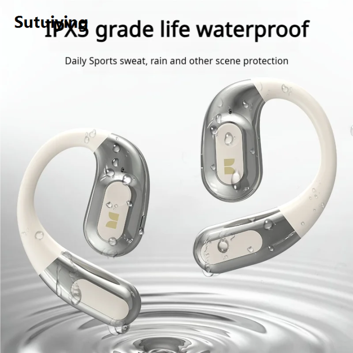 Sutuiying Monster AC330 Bluetooth 5.4 Earphones OWS Wireless Headphone with 2025 Mic Waterproof IPX5 Call Noise Reduction Earbuds 8H Playtime ﻿