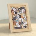Creative Irregular Shaped Animal Jigsaw Puzzles Wooden Cat Cartoon Shape Puzzles Dog Panda Animal Shape Puzzles Children. 