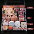 Nail polish, powder, eyeshadow organizer, tabletop, acrylic, transparent, stepped display stand, makeup shelf. 
