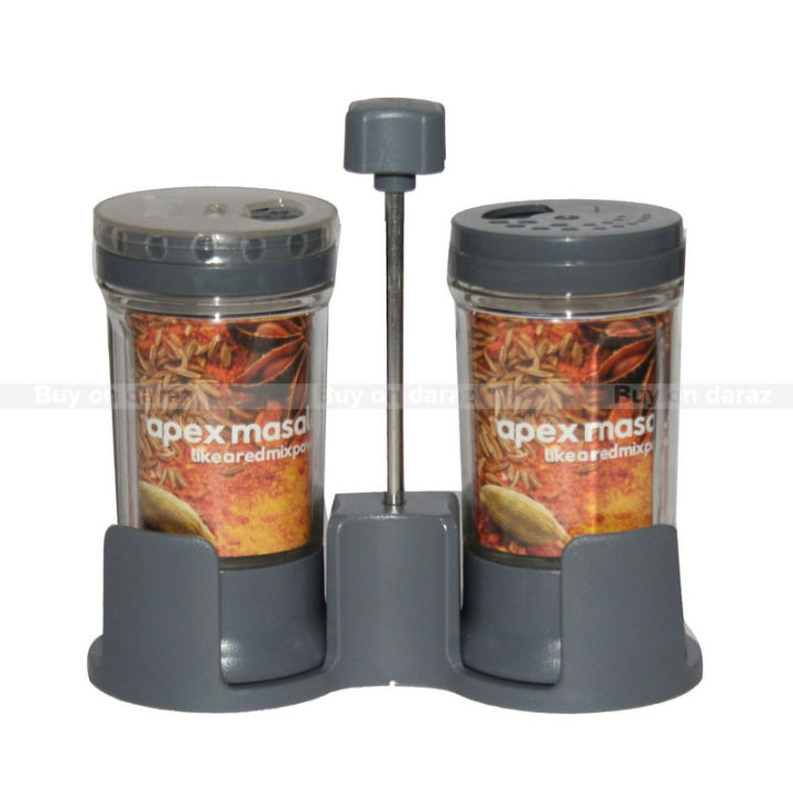 APEX Grey Spice Container- Salt & Pepper Container
