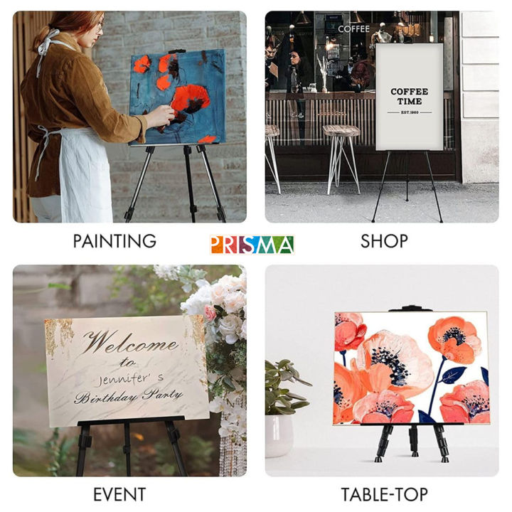 Portable%20Lightweight%20Tripod%20Easel%20for%20Professional%20Artists,%20Metal%20Display%20Easel%20Stand%20with%20Adjustable%20Height%20for%20Painting,%20Display%20and%20Advertisement%20Purposes%20-%205FT(Holds%20Canvas%20up%20to%201%20kg)%20-%20Image%204