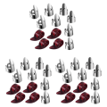 Adjustable Finger Thumb Picks Set Includes 24Pcs Stainless Steel Finger Picks 12Pcs Plastic Thumb Picks for Guitar Banjo. 
