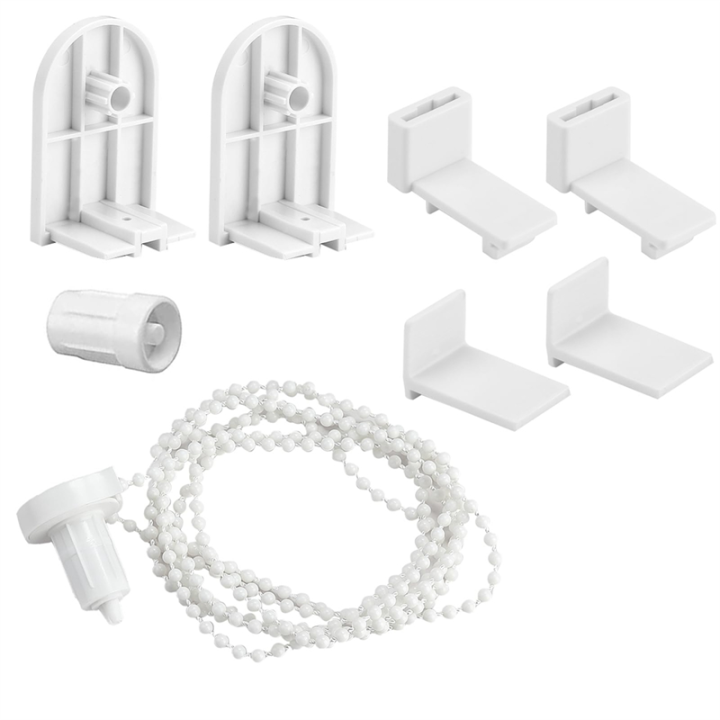 Replacement Roller Blind 17 mm Roller Blind Holder White Plastic Window Double Roller Blind Clamp Holder Chain Hoist