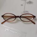 Oval Small Oval Frame Glasses Shiny PC Round Frame Optical Myopia Glasses Y2k  Flat Spectacle Glasses Daily. 