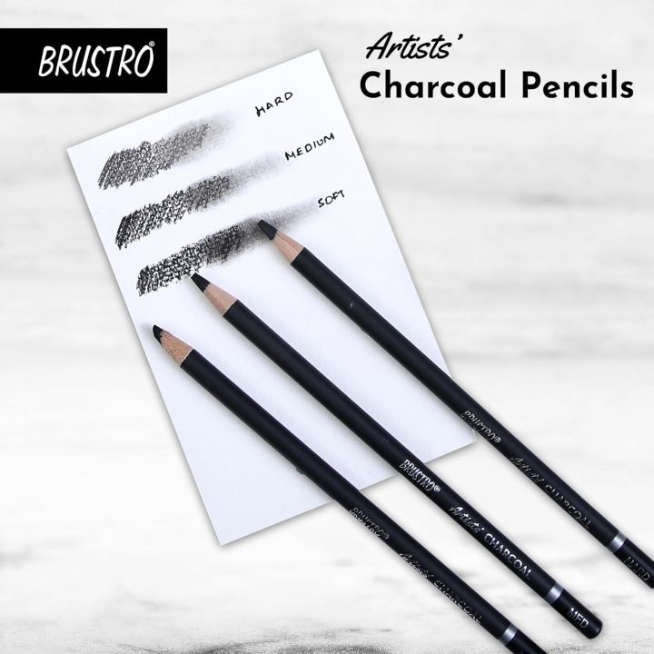 BRUSTRO%20Artists%20Charcoal%20Pencil%20-%20Set%20of%204%20(3%20Black%20Shade%20-%20Soft,%20Medium,%20Hard%20and%201%20White%20-%20Medium)%20-%20Image%203