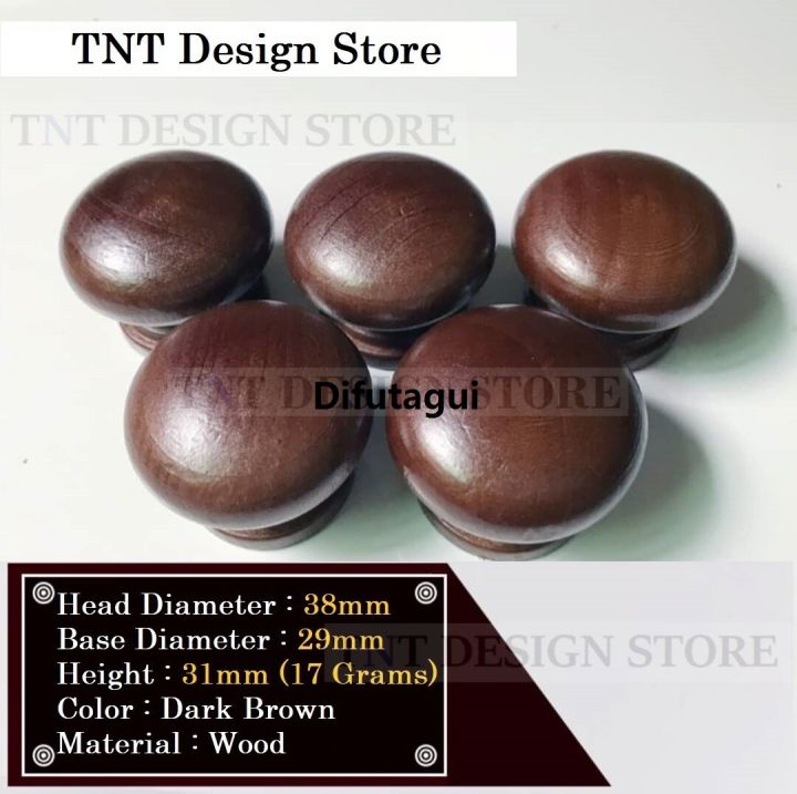 Difutagui%201%20Pc%20Wood%20Kitchen%20Wardrobe%20Cabinet%20Cupboard%20Knobs%20Bargain%20price%20Handles%20Drawer%20Pull%20Handle%20(38mm%2033mm%20diameter)%20-%20Image%204