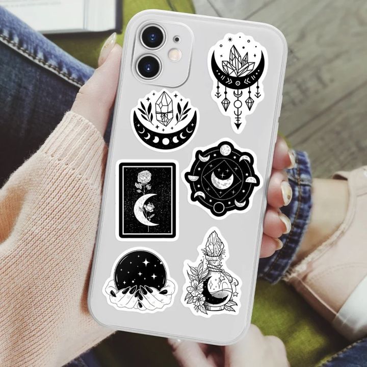 Artsy%20Home%2025/50pcs%20Cool%20Gothic%20Moon%20Aesthetic%20Stickers%20for%20Laptops%20and%20Cellphone%20Cover%20-%20Image%203