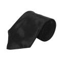 Black Solid Neck Tie For Men. 