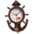 Best Supplier-Brown Designers Design Analog  Big Size Wall Clock Siits For Every Wall Decore With Pendulam Function. 