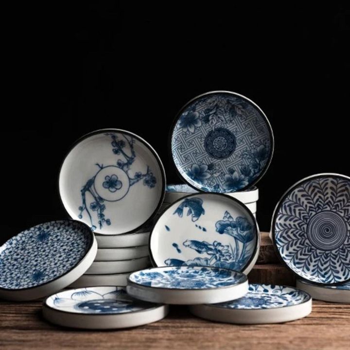 2pcs%20Gifts%20Ceramic%20Blue%20and%20White%20Porcelain%20Vintage%20Chinese%20Style%20Teacup%20Coaster%20Durable%20Round%20Snack%20Plates%20Kitchen%20Supplies%20-%20Image%208