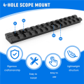 14Cm scope mount Picatinny / Rail Rail scope Mount 13 Slots Black. 
