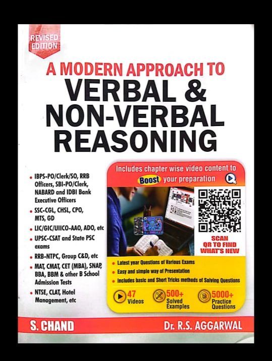 IQ For All Level ( Verbal & Non-Verbal Reasoning ) BY: RS Aggarwal