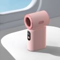 Violence Digital Display Mini Handheld Fan 100-speed Turbo Power High-speed Fan Small Size Electric Fan Pocket Fan Digital Display. 
