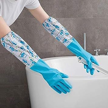 Floral/Car%20Pattern%20Latex%20Dishwashing%20Gloves,%20Anti-Slip%20Waterproof%20Cleaning%20Gloves%20-%201%20Pair%20-%20Image%204