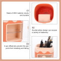Multifunctional Kawaii Pen Holder Brush Pot Pencil Case Desktop Children Student Stationery Organizer Office Supplies Storage. 
