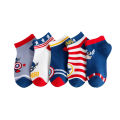 Linman 5 Pairs Spiderman Children's Socks Marvel iron Man Hulk Thor Anime kidsAffordable Boys Short Socks Cartoon Baby Spring Summer Sock 1-12 Y SMGSLIB Mother. 