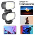 RGB Light, Led Video Light Photography Studio Fill Light, Live Stream Light Photography Beauty Selfie Fill Light With 6 Color Switchable Filters. 