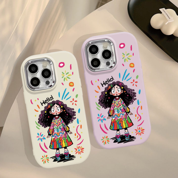 Colorful%20Big%20Eyed%20Girl%20Graffiti%20Cover%20Compatible%20for%20IPhone%2015%2011%2014%2013%2012%20Pro%20Max%207Plus%20XR%20XS%20Max%20X%207%208%20Plus%20SE%20Macron%20Plating%20Metal%20Lens%20Case%20-%20Image%206