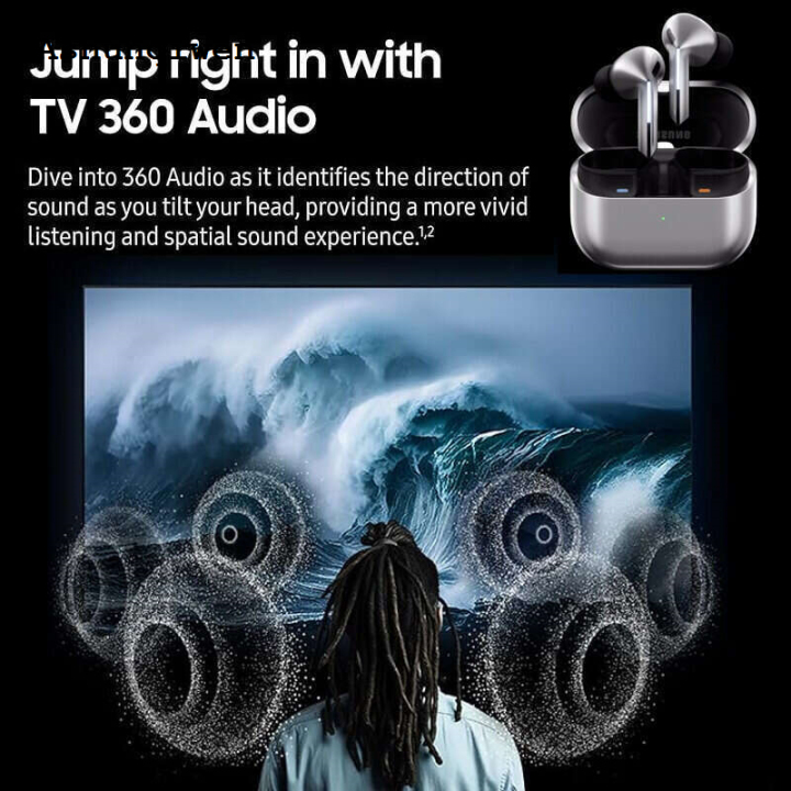 Ashunqiwen Samsung Buds 3 Pro Wireless In-Ear Bluetooth Waterproof Built-In Microphone TWS Gaming Earbuds Type C Headphone