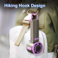 Portable Turbo Fan 100 Gears Wind Speed Mini Hand Held Fans with Hiking Hook,Type-C Rechargeable Desk Stood Air Cooler A. 