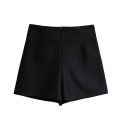 2025 spring and summer new black suit super shorts women's autumn and winter high-waisted slim tight hot pants hot girls sports wear. 
