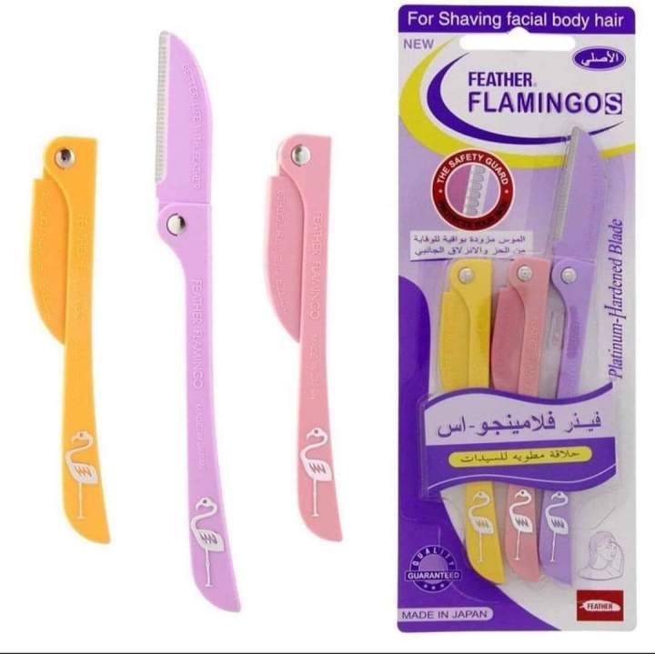 Feather Flamingo 3 In 1 Razor For Face And Body Shaving