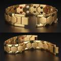 Womens Titanium Bracelet Energy Stones Magnetic Therapy Bracelet with Far Infrared Ray. 