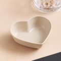 Nordic Style Heart Shape Seasoning Dish Cute Mini Wheat Straw Sushi Seasoning Dish Washable Unbreakable Salted Cabbage Dish Restaurant. 