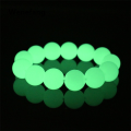 Wenefang 8/10/12/14mm Yellow Green Luminous Stone Transfer Bracelet Blue Green Ball Beaded Bracelet Luminous Bracelet for Men and Women Jewelry. 