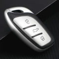 2025 TPU Shell Fob Holder for Roewe RX5 I6 I5 RX3 RX8 ERX5 MG ZS EV MG6 EZS HS EHS 2019 2020 Car Remote Key Case Cover Accessories. 