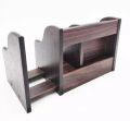 Xingli Brown Polished Multi-Functional Wooden Pen Stand/ Holder / Mobile Holder/ Visiting Card And Remote Stand. 