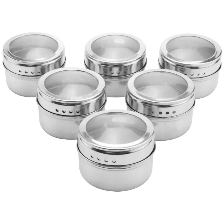 6pcs%20/%20set%20Clear%20Lid%20Magnetic%20Spice%20Jar%20Stainless%20Steel%20Spice%20Sauce%20Storage%20Container%20Pots%20Kitchen%20Houseware%20-%20Image%204