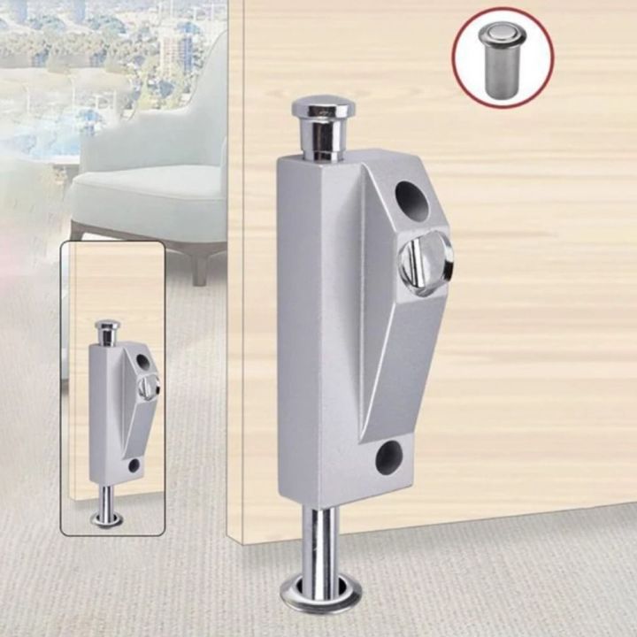 Spring Floor Lock Aluminum Alloy Framed Door Lock Anti-Theft Double ...