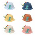 Casual Cartoon Dinosaur Children Fisherman Hat Sunscreen Wide Brim Kids Bucket Hat UV Panama Hat Baby Sun Cap Summer. 