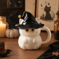 Hat Creative Ceramic Cat Mug 450ml Cute Cartoon Cat Mug with Lid Drinking Cup Home Drinkware. 