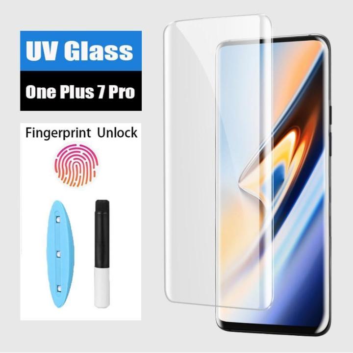 UV Liquid Curved Tempered Glass for One Plus 7 Pro