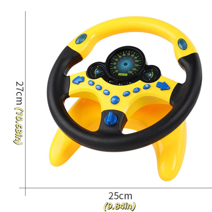 Creative 360 ° Rotation Simulation Steering Wheel Toys Montessori Multi ...