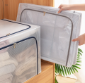 66L Transparent Dust-proof Thickened Foldable Storage Box Large Capacity Clothes Bag. 