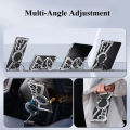 NEW Z Shape Aluminum Alloy Rimless Magnetic Phone Case For Samsung Galaxy Z Fold 5 Z Fold 6 5G Metal Stand Magsafe Buffer Hard Cover. 