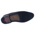 Chocolate Leather Lace Up Pattern Design Black Horse Formal Shoes For Men. 