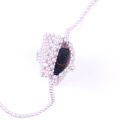 Internet Hot Dyed Gray Triangle Buckle Mini Lipstick Pack Small and Lightweight Hand-Woven Crossbody Bag. 