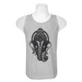 Shangrila Pack Of Two 'Ganesh' Printed Tank Top For Men - Navy/Grey - Fashion | Tank Tops For Men | Men's Wear | Printed Tank Tops |. 