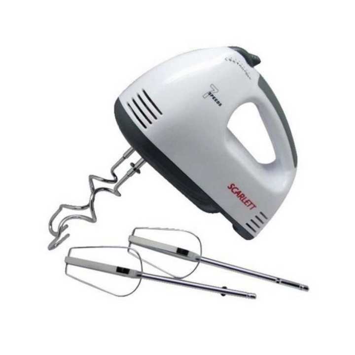 Scarlett 7-Speed Lightweight Hand Mixer With 4 Different Blender - Mixers |