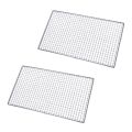 ARELENE 2X Metal Squares Holes Grilling Barbecue Wire Mesh 30cm x 45cm. 