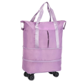 1 Piece Rolling Duffle Bag with Wheels, Expandable Foldable Duffel Bag with Wheels for Travel, Rolling Luggage Duffel Bag. 
