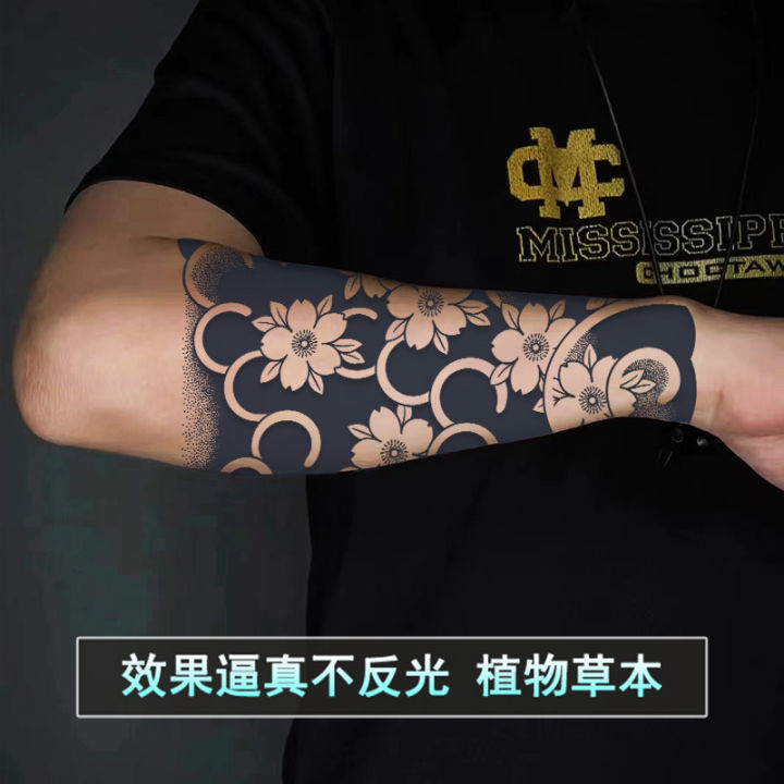 Juice%20herbal%20tattoo%20sticker%20semi-permanent%20can%20not%20be%20washed%20off,%20waterproof%20and%20non-reflective,%20Japanese%20old%20traditional%20cherry%20blossom%20arm%20koi%20fish%20man%20-%20Image%202