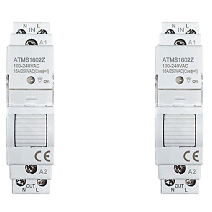 ARELENE 2X Tuya Smart Life ZigBee 16A Din Rail 1P Switch KWh Meter with Energy Monitor Support App Remote Control