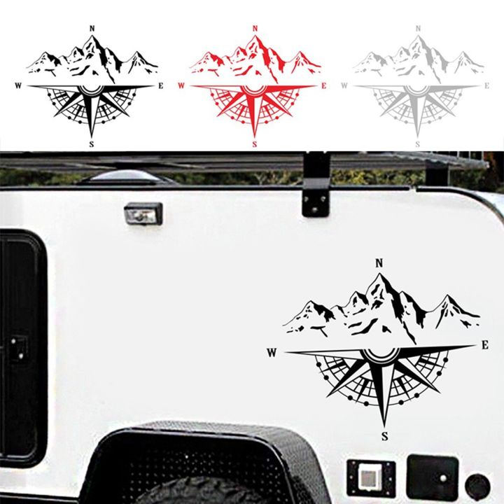 Mountain Compass Stickers, Decal for Car Hood Auto Body Side Door ...